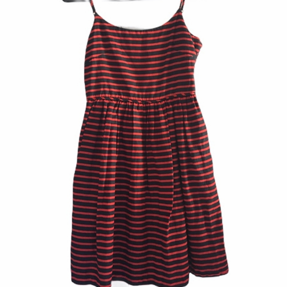 J.Crew Fit & Flare striped dress